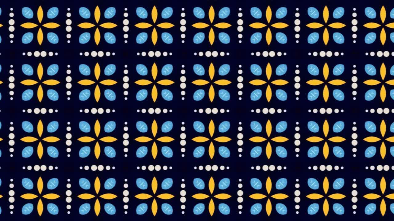 un hermoso patrón ornamental rojo pintado en la diapositiva