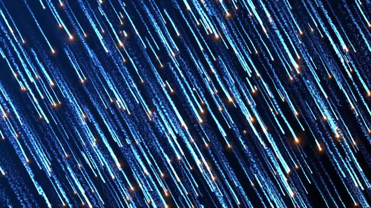 추상 파란색 비 조명