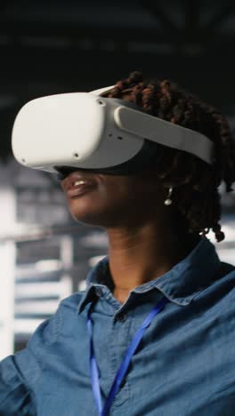 vertical video data center programmer using virtual reality technology