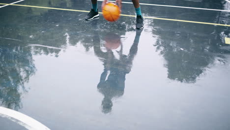 Come-rain-or-shine-he'll-make-it-to-the-court
