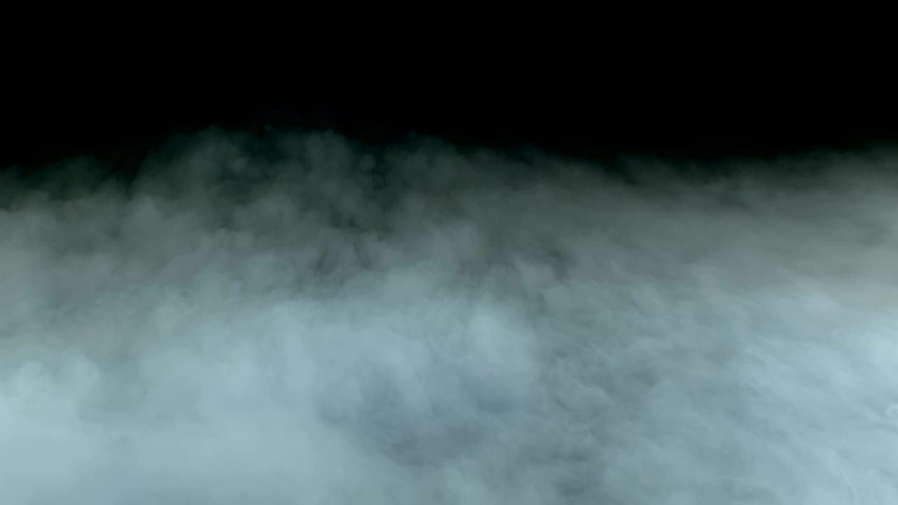 현실적인 건조 얼음 연기 구름