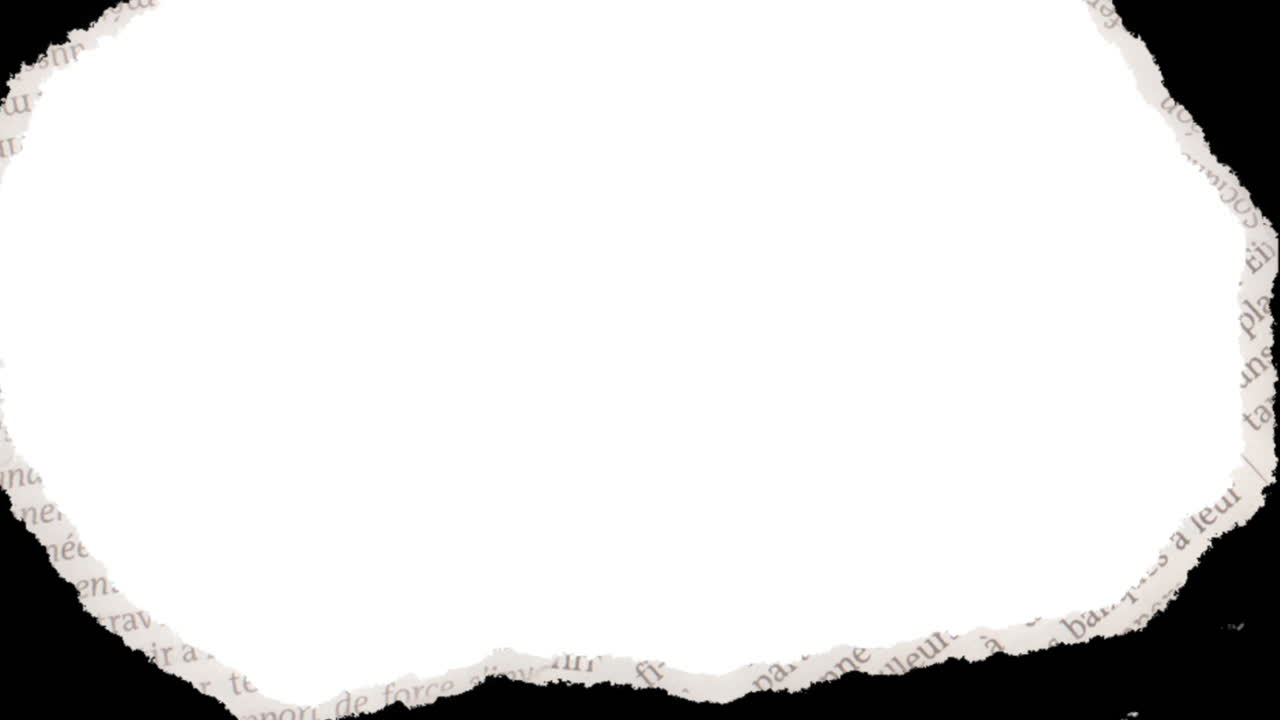 Animated Torn Paper Transition with Alpha Channel Reveal