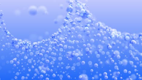 abstract background of small balls. 3d animation