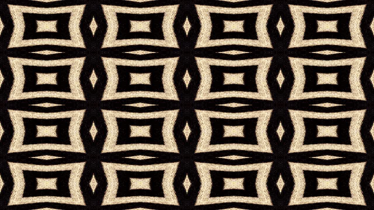 Zebra stripes pattern kaleidoscopic animation
