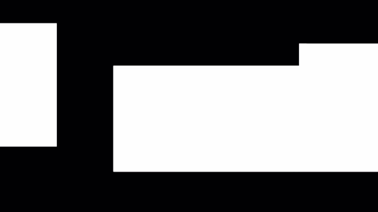 Abstract Geometric Transition with Black and White Rectangular Shapes