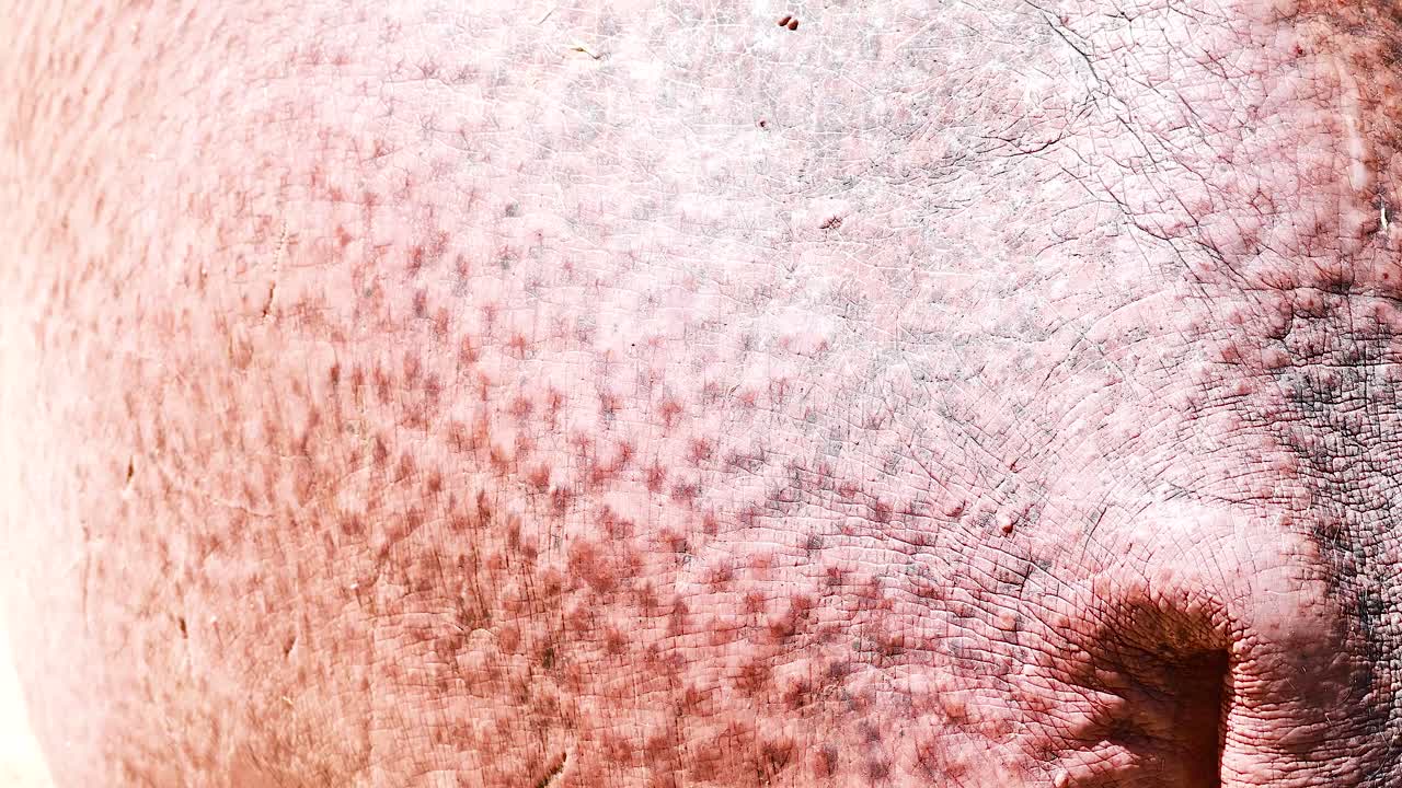 hipopótamo pigmeo en su hábitat natural en el zoológico