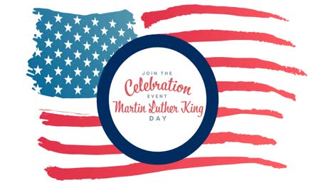 Animation-of-happy-martin-luther-king-day-text-over-american-flag