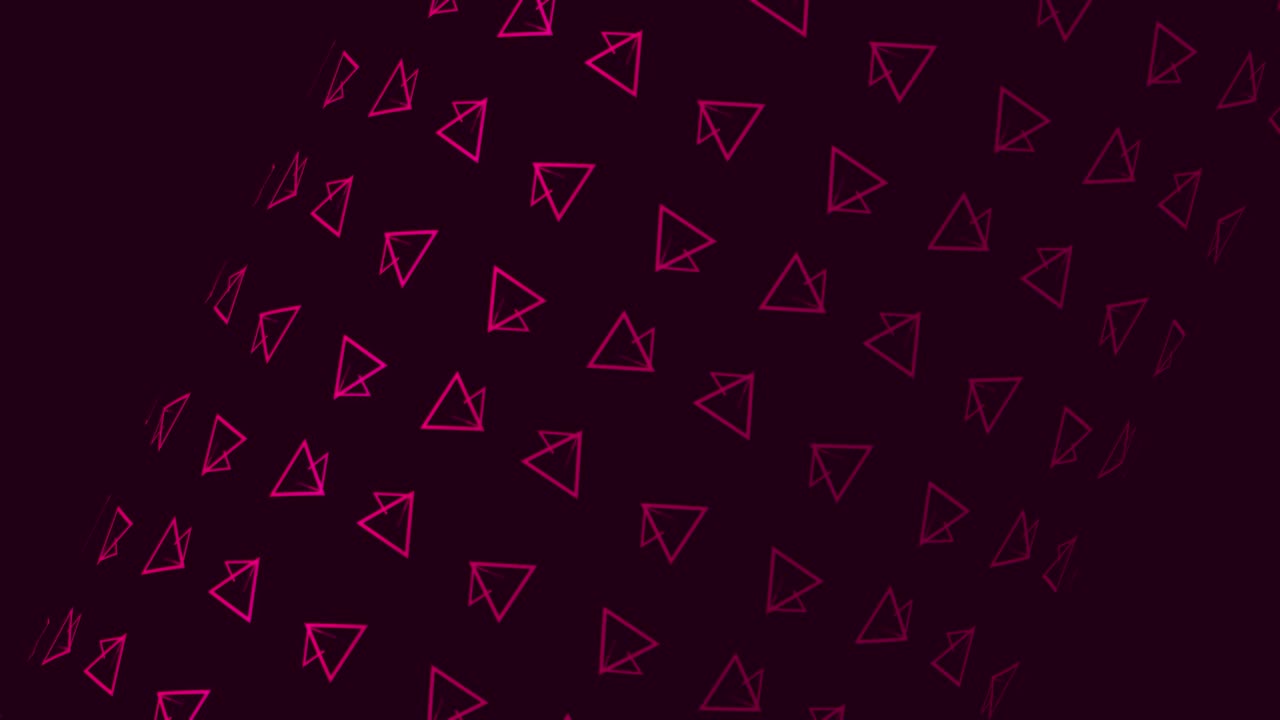 patrón geométrico abstracto con triángulos rosados en un fondo oscuro