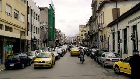 busy streets in downtown athens