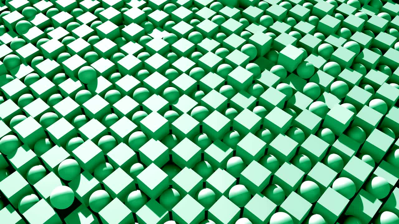 поверхностная сфера и кубики