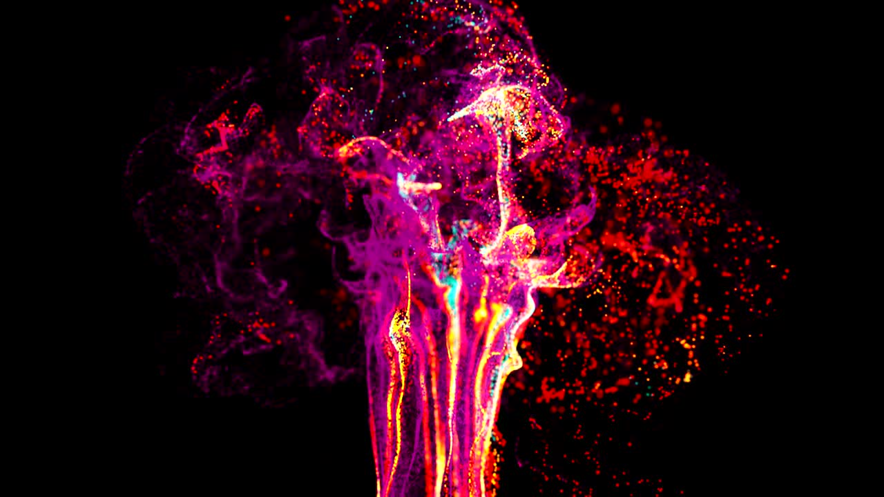 el fondo de la explosión de partículas única de 4k.