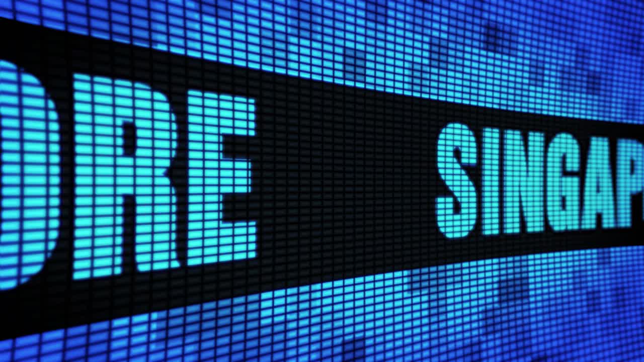 Singapore on a digital screen