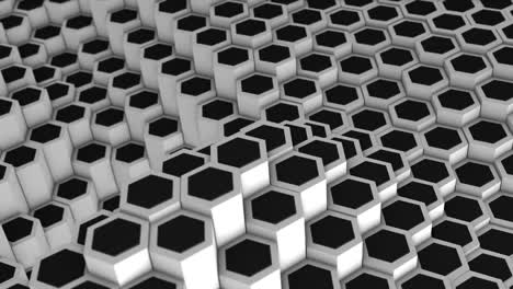 abstract hexagon animation multicolor pattern 4k smooth concept