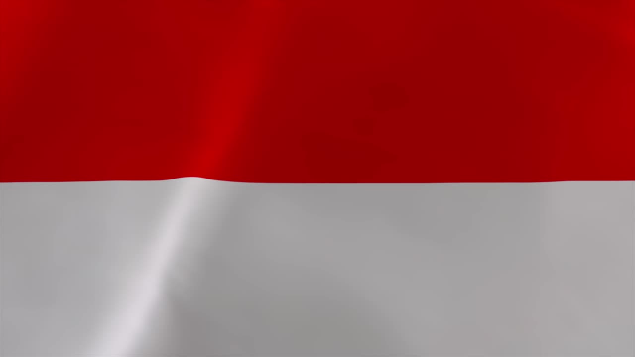 Indonesia Waving Flag Animation 4K Moving Wallpaper Background
