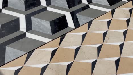 Luxury Marble With Geometric Pattern. - close up