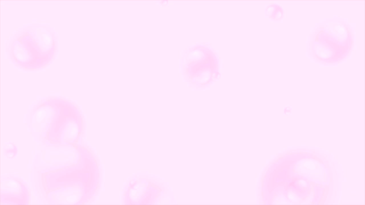 Animación de video abstracta de burbujas minimalistas rosa pastel