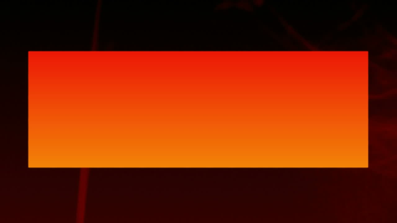 rectángulo naranja y formas geométricas