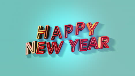 texto colorido feliz año nuevo en color degradado azul 7
