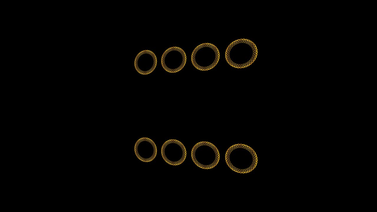 Background video footage with Gold Art Deco motif and textures for video composition