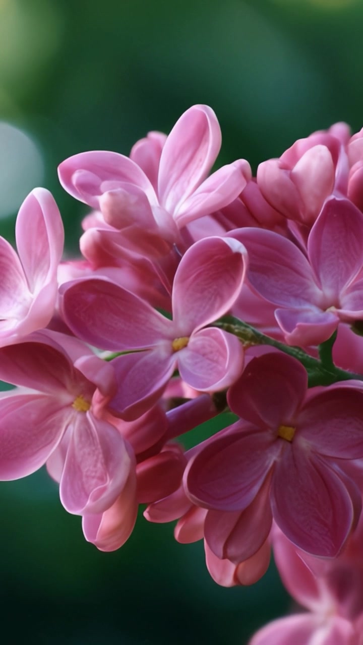 Bunga Lilac Pink Cerah Membawa Keindahan dan Ketenangan Melalui Kelopak Halus dan Dedaunan Hijau Subur saat Karya Seni Alam Terhampar di Latar Belakang yang Lembut