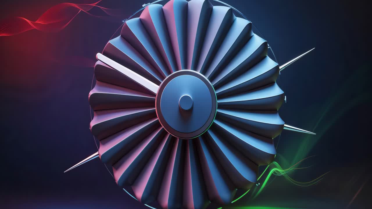 Abstract Futuristic Turbine Design