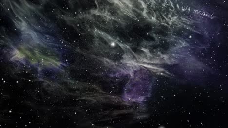 nebula clouds moving in the universe