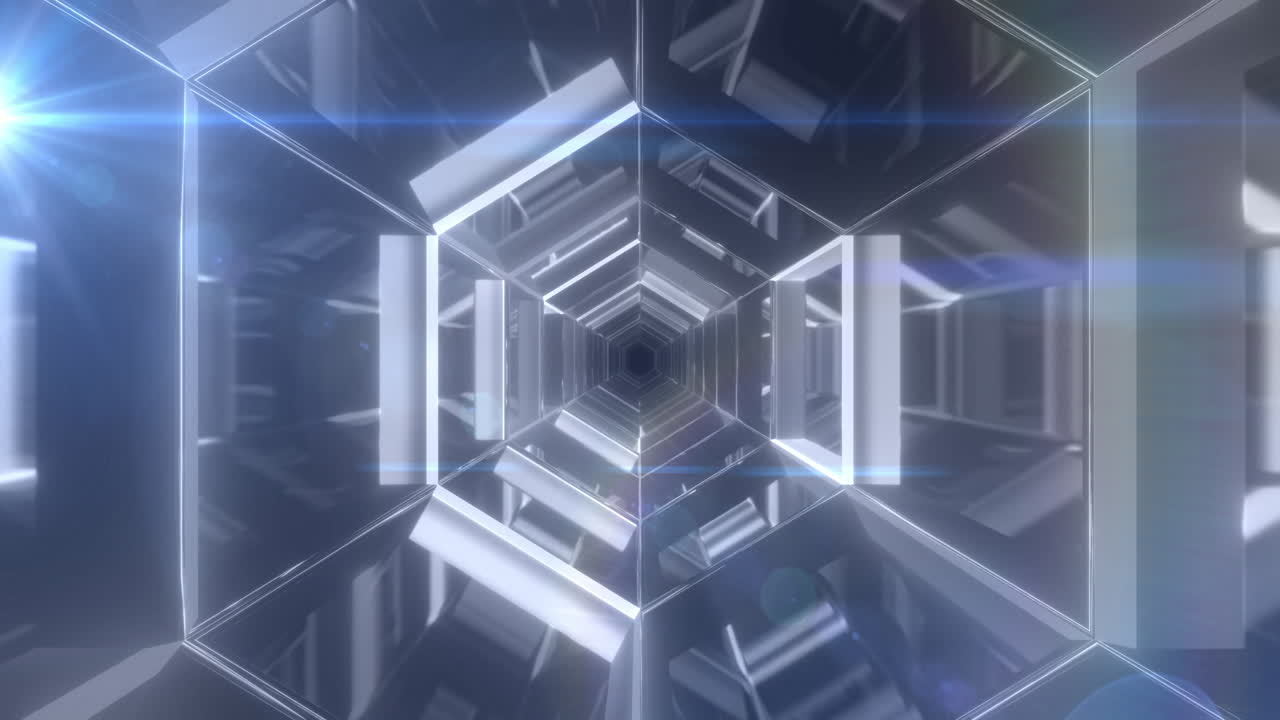 끊임없는 움직임으로 움직이는 회색 모양의 애니메이션