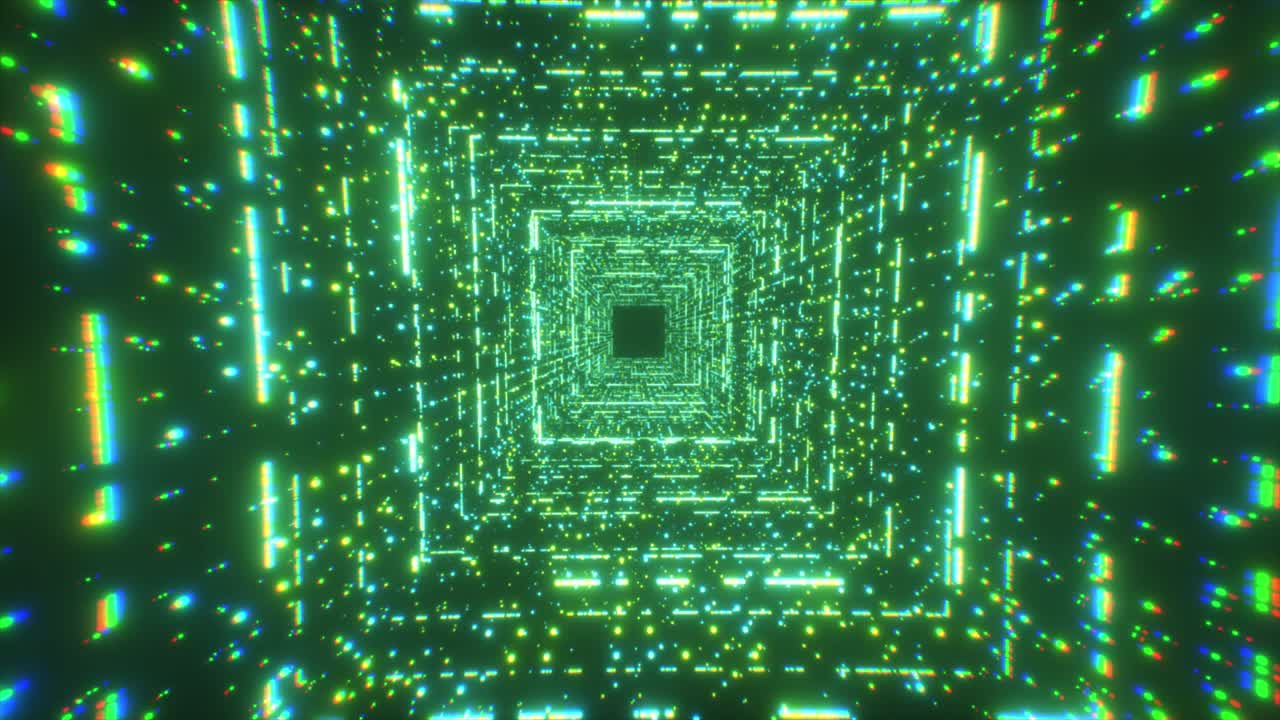 túnel de resplandor abstracto