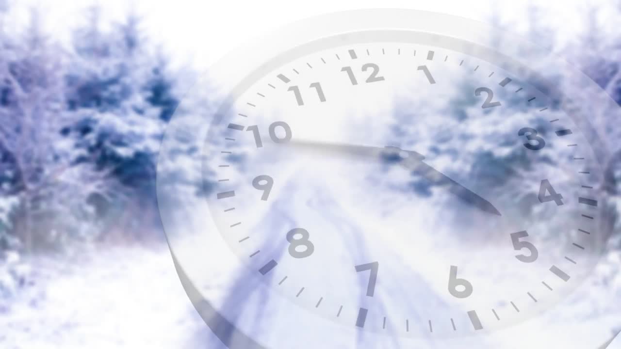 겨울 시즌의 도로