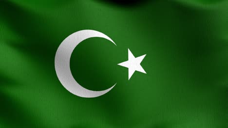 bucle sin costuras. bandera de la bandera del islam. ilustración de renderización 3d del símbolo del signo ondulante.