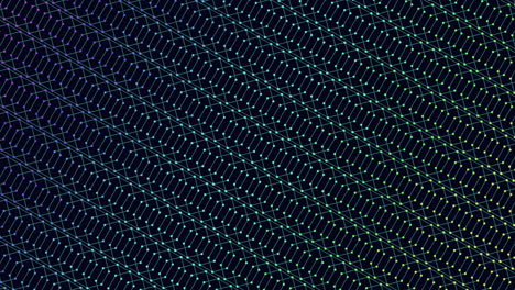 Dynamic zigzag grid with colored lines