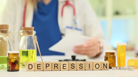 concept of depression treatment and mental health care