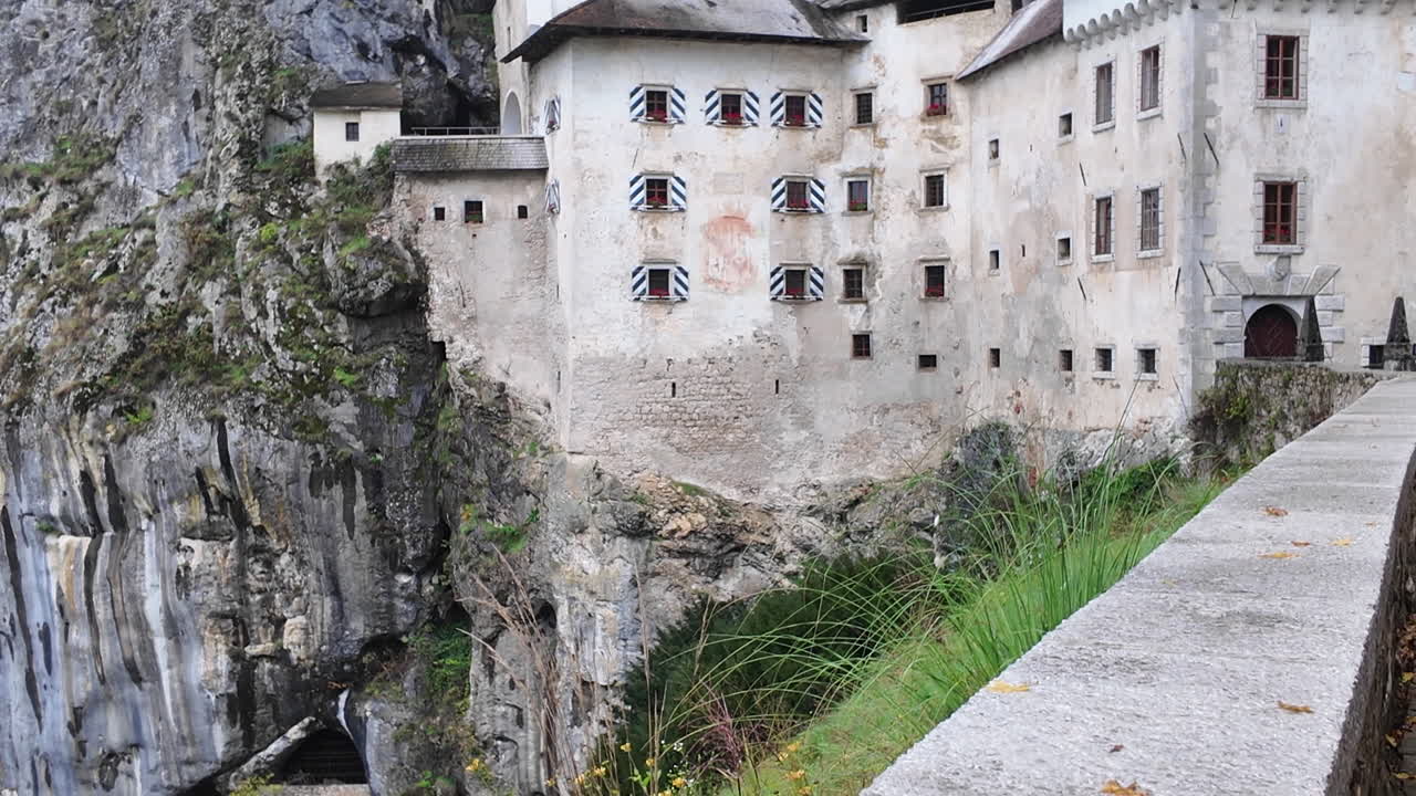 The Renaissance Predjama Castle built within a cave mouth in south central Slovenia