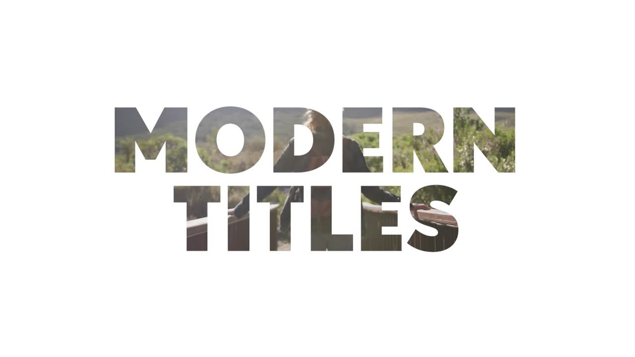 Text Split Overlay and Modern Titles Graphics