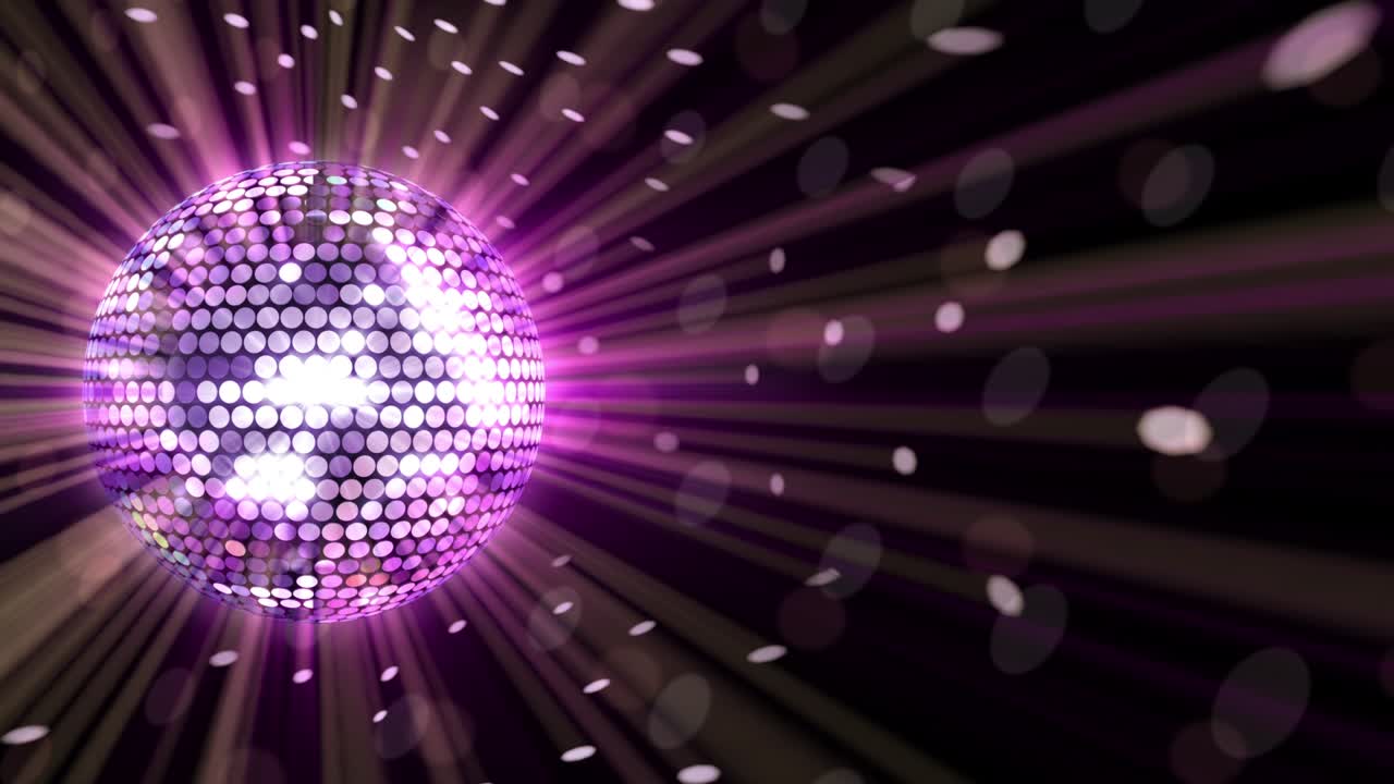 bola de espejo disco luces club de baile fiesta brillo de fondo