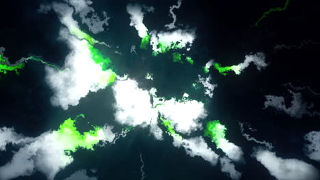 paisaje de nubes de neón abstracto