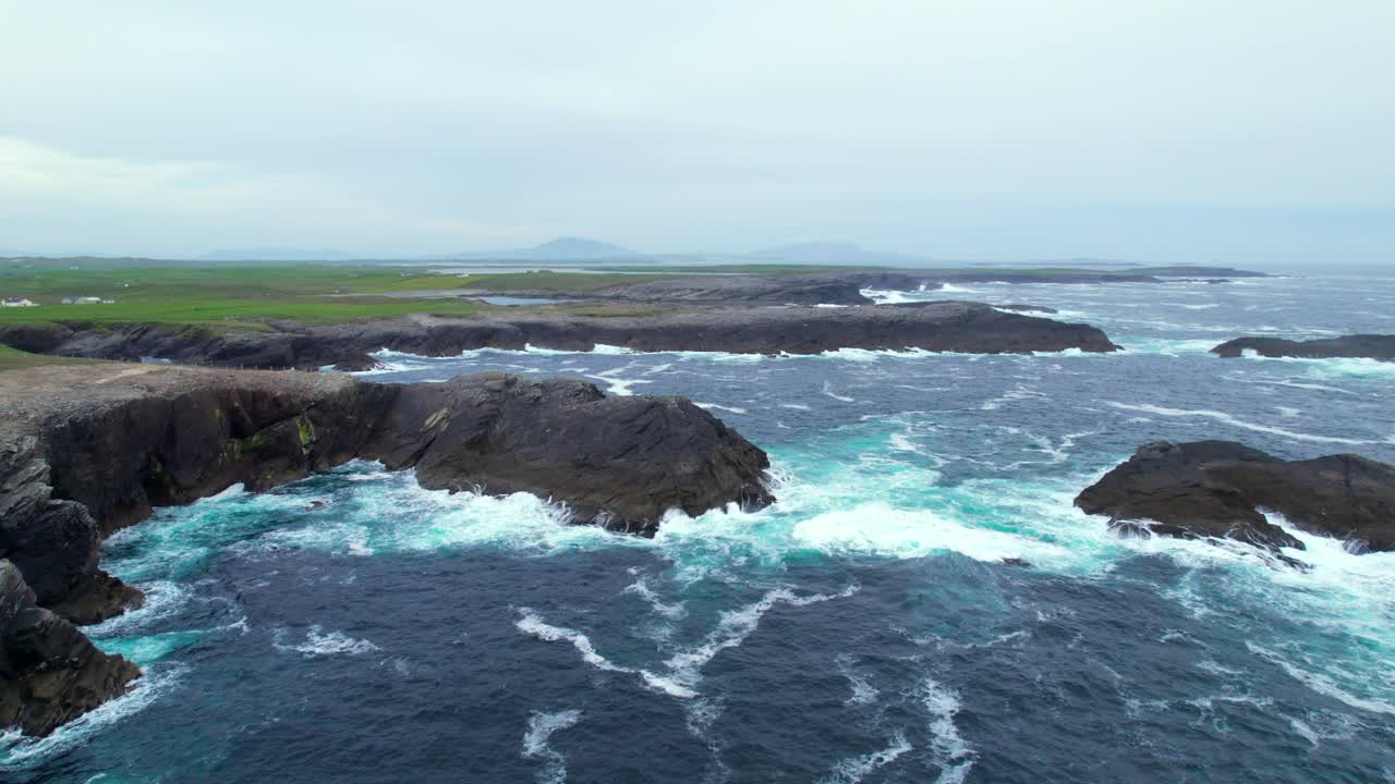 Cliffs near Dun Na Mbo circular fort