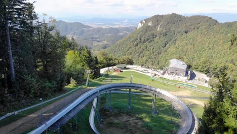 thrilling bobkart track slide summer attraction celje slovenia