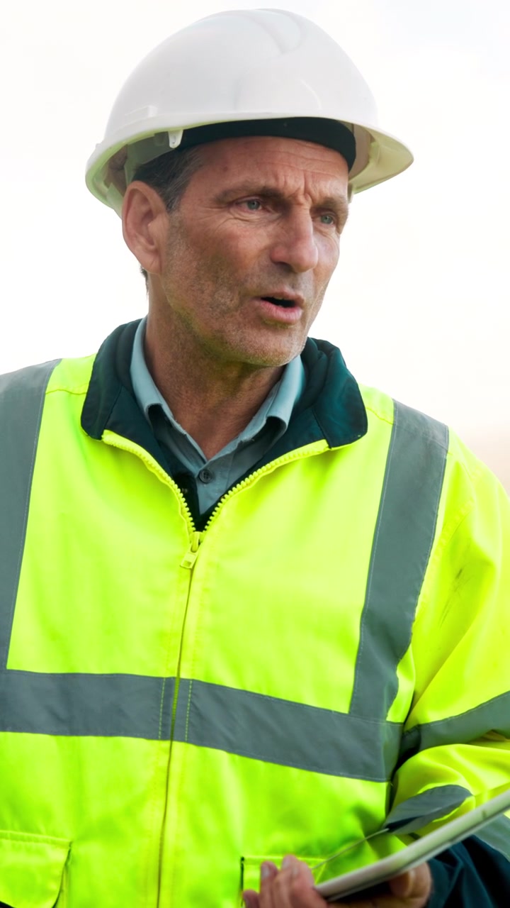 Construction Manager Discussing Project Details on Site