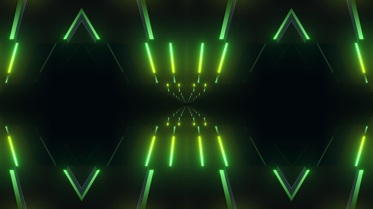 Neon Green Tunnel Visuals