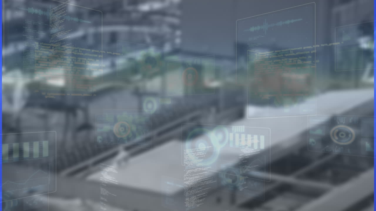 Animation of data processing over warehouse