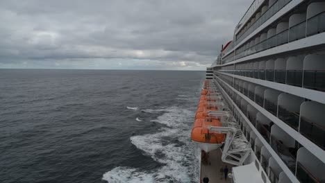 november 16, 2017. north atlantic ocean. queen mary 2 transatlantic cruise ship. southampton, uk to new york city, usa.