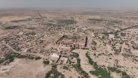 aeria view of derawar fort in day time