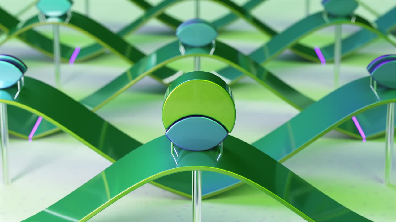 추상적인 녹색 기하학적 패턴