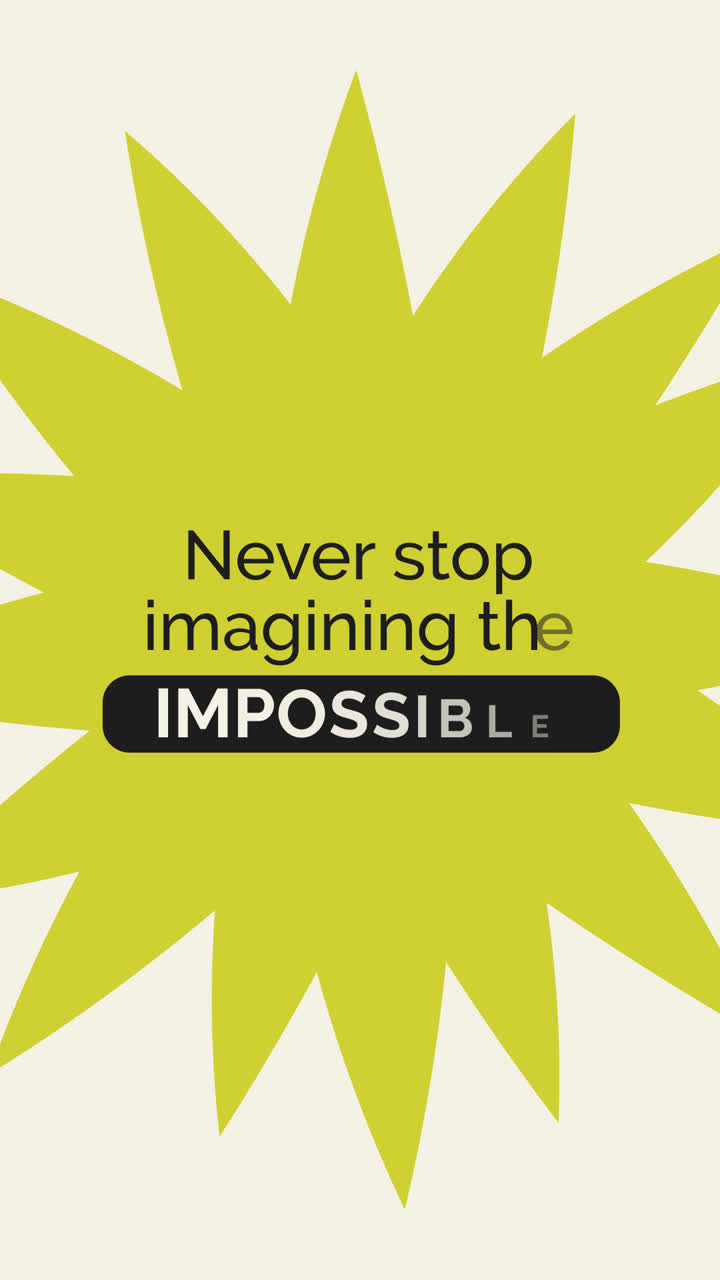 Citazione Motivazionale: Non Smettere Mai di Immaginare l'Impossibile