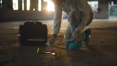 forensic investigators at a crime scene