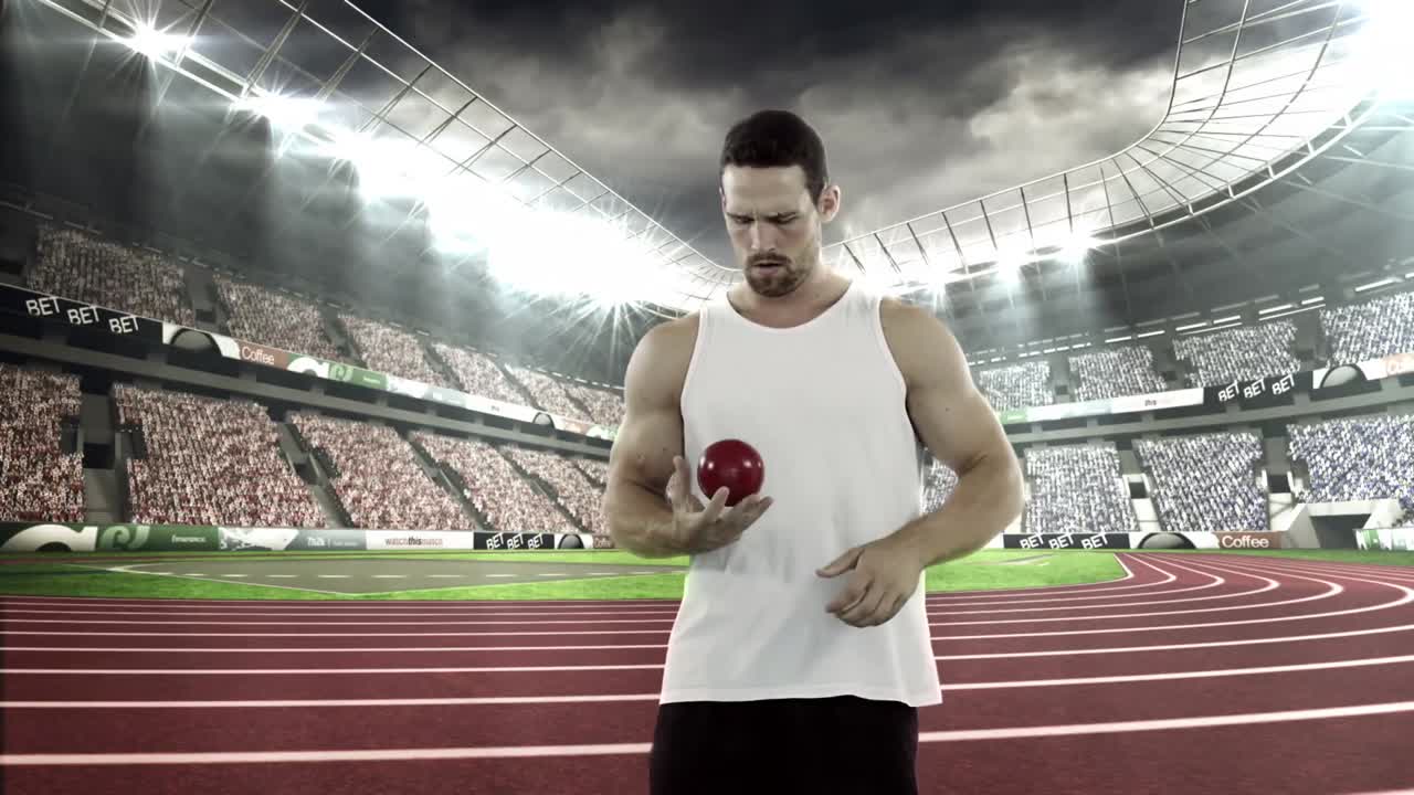 남자 운동 선수 가  ⁇  투구 공 을 던지기 위해 준비 하고 있다