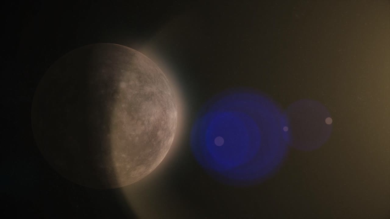 un primer plano de un planeta en el espacio