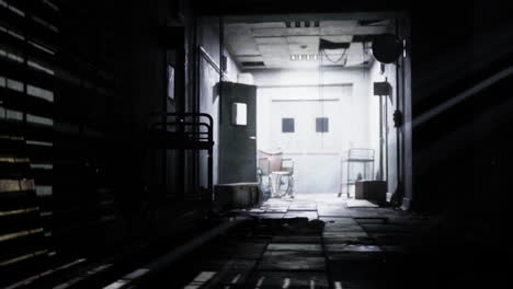 corredor abandonado del hospital