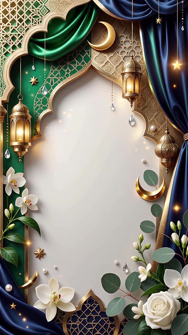 Compleanno del Profeta Maometto Mawlid al-Nabi Sfondo Islamico